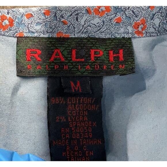 Vintage Ralph Lauren Women's Pearl Snap Short Sleeve Button Up Shirt M Patch - Picture 5 of 5